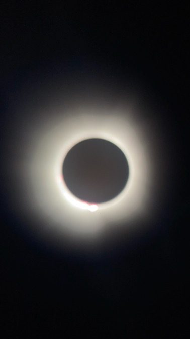 The total solar eclipse viewed from Lake Placid, NY