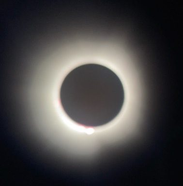 The total solar eclipse viewed from Lake Placid, NY